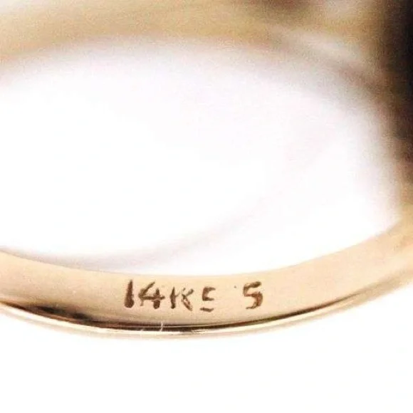 14K Yellow Gold Lapis Lazuli Ring (sz. 6) — mint condition ✨ - Picture 7 of 7